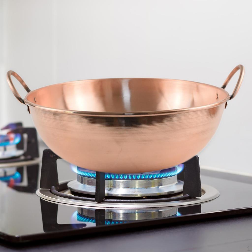 Ensemble de Cuisine en Cuivre avec Poignées et Couvercle