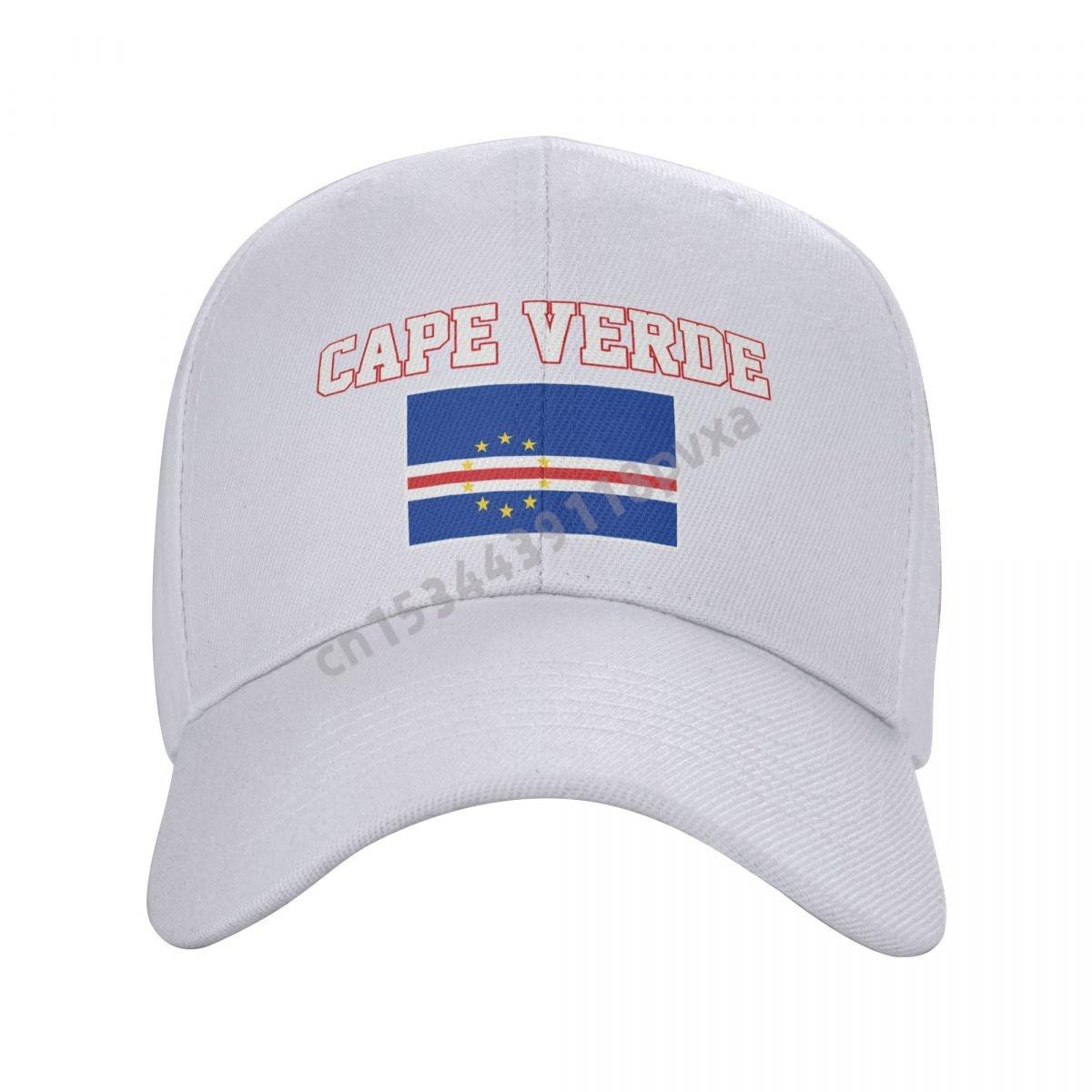 ALLRICK CAP Baseball Cap Kaapverdi&euml; Vlag Kaapverdische Fans Landkaart Wild Zonnescherm Peaked Verstelbare Outdoor Caps voor Unisex WoUnisex One Size
