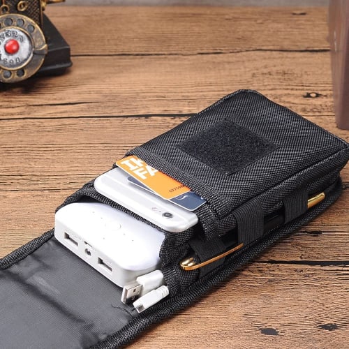 LOYELEY Tactical Phone Pouch, Large Smartphone Pouch, Waist Clip, Smartphone Case, Belt Loop Pouch, Multi-Purpose Tool Holder, Men's Waist Pocket, Per
