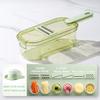Multi-function Mandoline Slicer for Kitchen, Handheld Vegetable Fruit Slicer Cutter with Container, Julienne Grater and Chopper