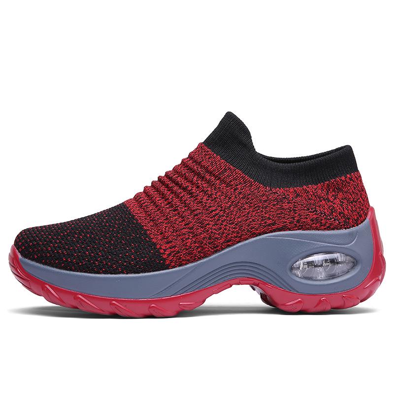 Women's Large Size Slip-On Rocking Shoes with Thick Sole – Lightweight Summer Style