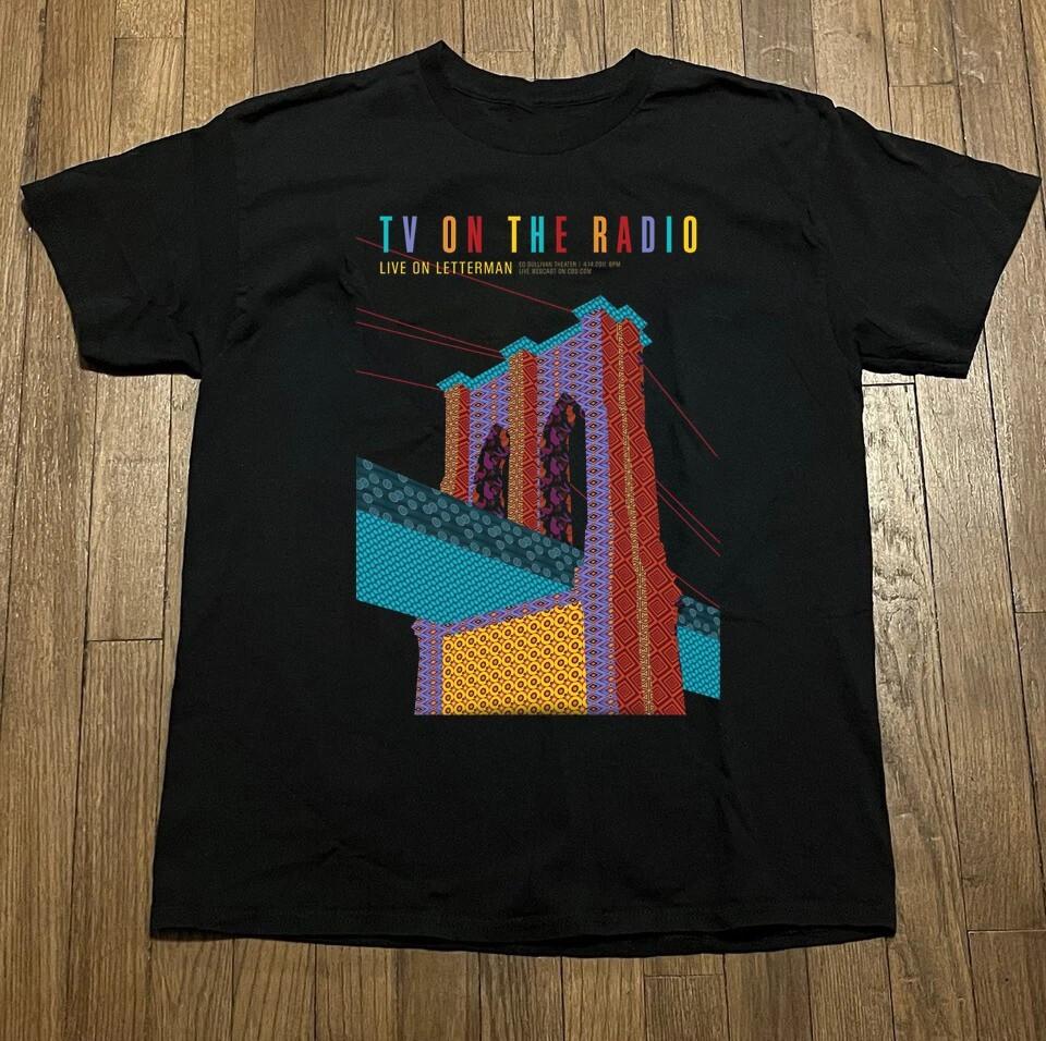 TV ON THE RADIO Black Color 100% Cotton Shirt All Size BT1253 Unisex T-Shirt L
