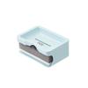 Thickened Plastic Drain Soap Box with Sponge Double Layer Simple Soap Holder Bathroom Soap Box Soap Box