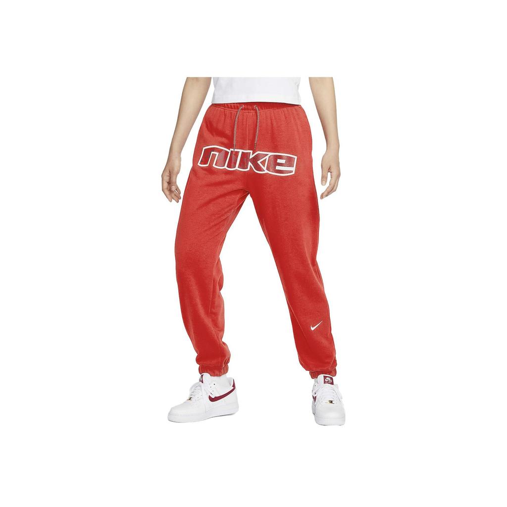 Nike Sportswear Icon Clash Printed Fleece Joggers Women Bottoms Mystic-Red FQ0367-666