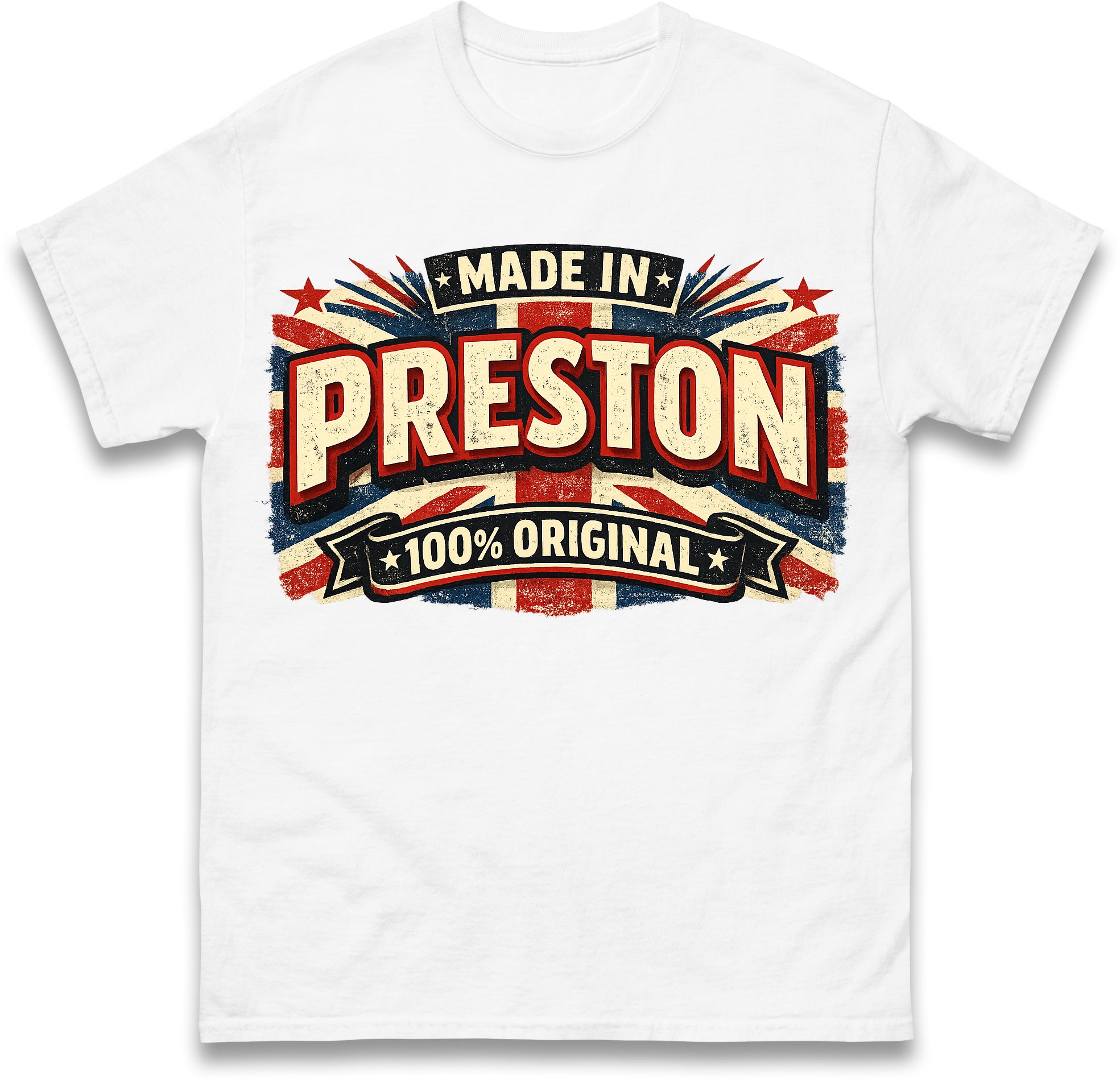 

Made in Preston 100 Percent Original T Shirt Tshirt Mens Womens Unisex Tops Tees L