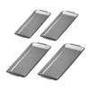 Vintage Stainless Steel Rectangular Tray Retro Industrial BBQ Platter with Double Handles Large Heavy Duty Serving Dish for Home