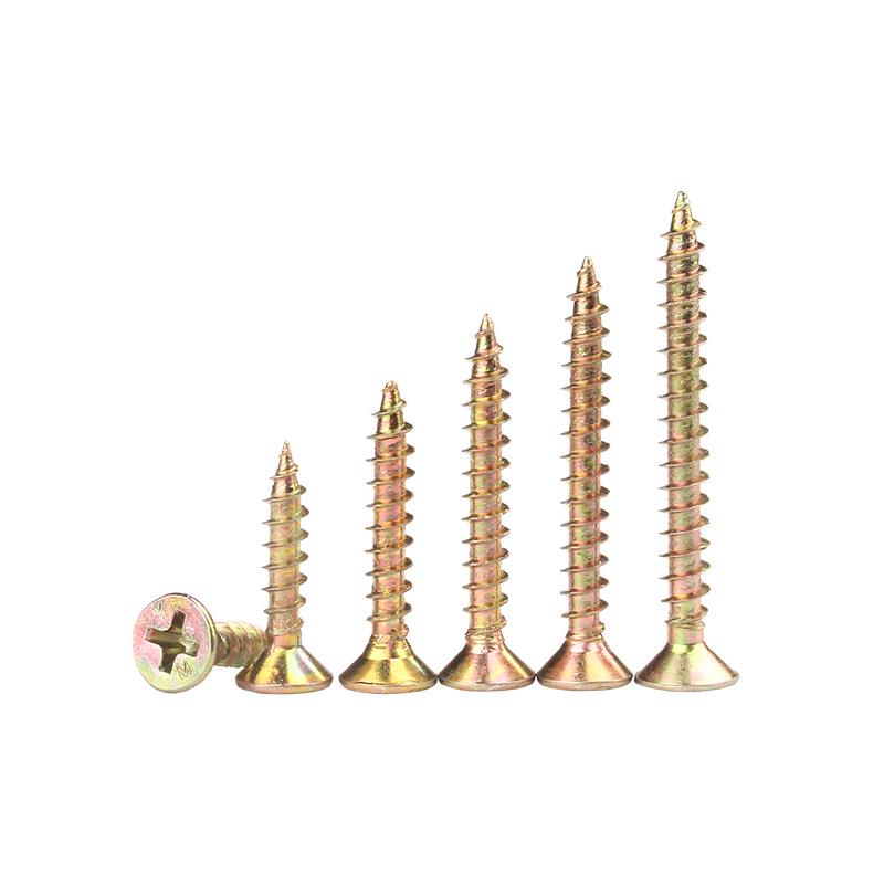 High-Strength Phillips Head Self-Tapping Zinc Plated Screws - M3.5, M4, M5, for Fiberboard & Furniture