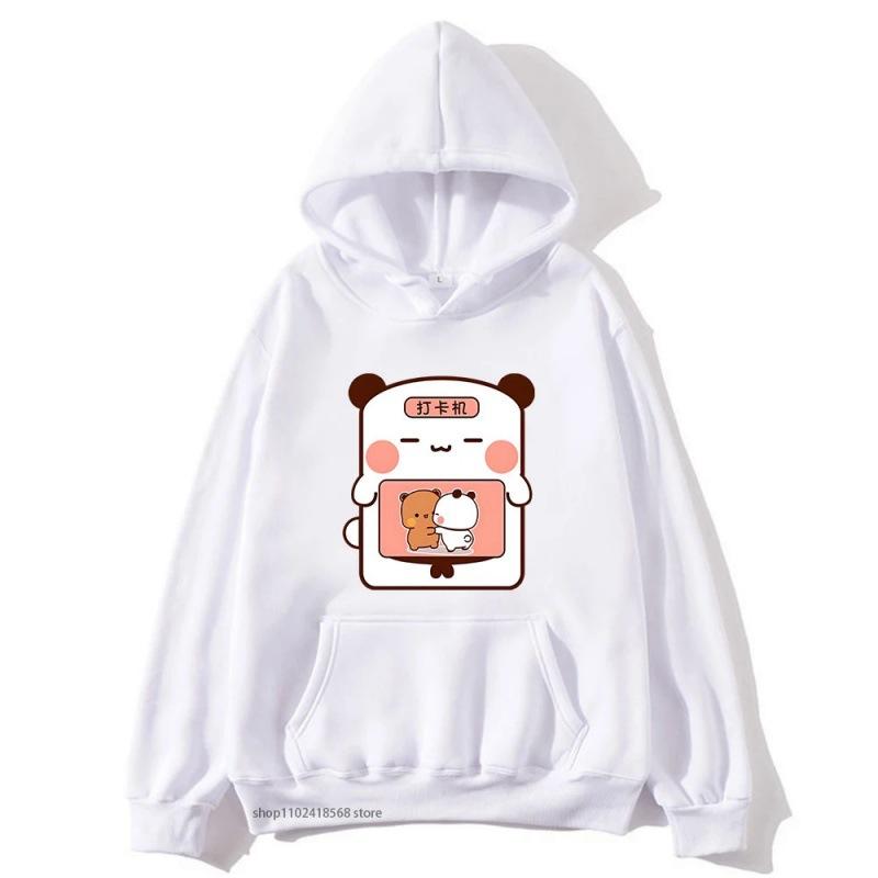 Anime Bubu Dudu Print Hoodies for Men Women Clothing Funny Cartoon Graphic Streetwear Long Sleeve Loose Hooded Sweatshirt
