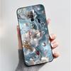 Pattern Case For ZTE Nubia RedMagic 7 5G Funda For Nubia RedMagic 7S 5G Soft Silicone Black Shell Cute Flower Cartoon Capa Cover