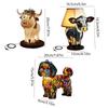 3D Tier Tischlampe Rinderförmige Nachttischlampe Mode Kalb LED Lampe Büro
