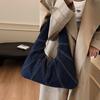 Lässige Denim-Tasche mit großem Fassungsvermögen für Damen, 2025 neu, Herbst und Winter, Schulter-Achseltasche, tragbare Tragetasche