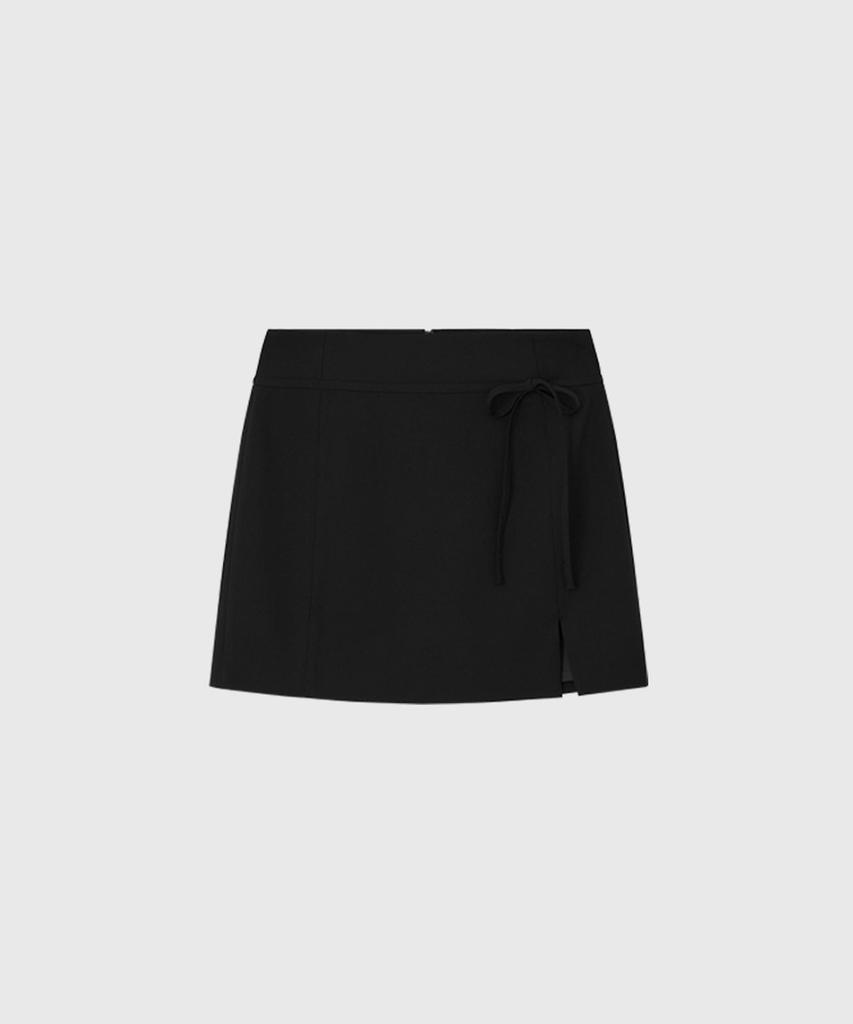 Lugkaeseuteu Senna H-Line Set Mini Skirt_Black