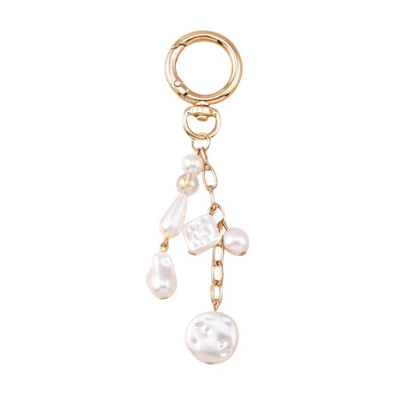 Lightweight Beach Theme Keychain For Ladies Fashionable Shell Seahorse Starfish Design Bag Charm for Trendsetters