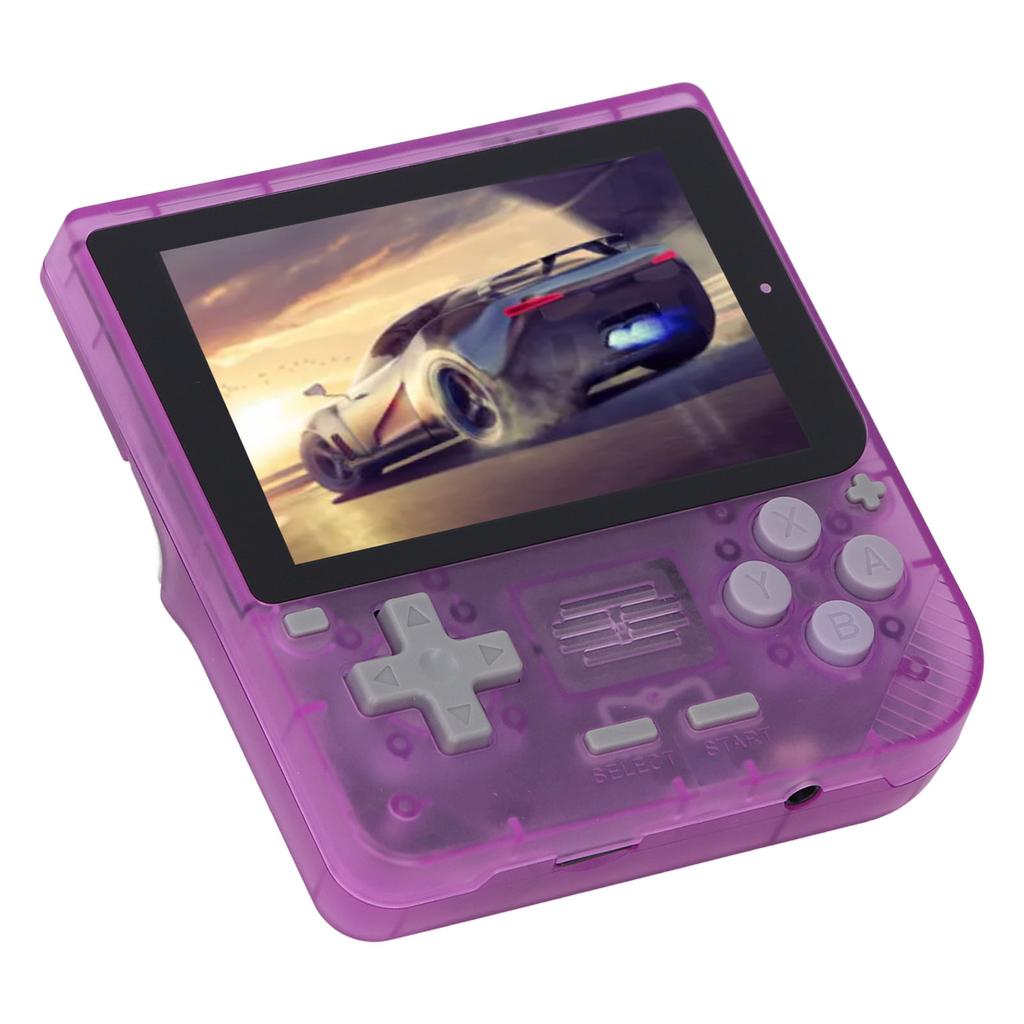 Handheld Game Console Transparent Violet 320x480 3.5 Inch IPS Screen Dual Joystick 3000MAH Handheld 