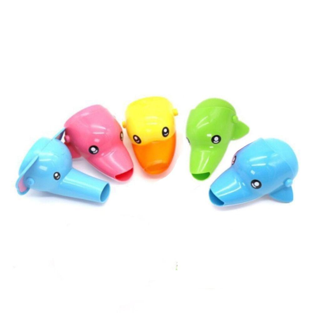 Silicone Baby Washing Helper Splash-proof Cartoon Faucet Extender Cute   Kids Hand Washing