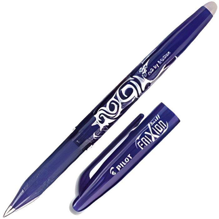Stylo roller FriXion Ball bleu - PILOT - Roller - Fine - Effaçable - Non rechargeable