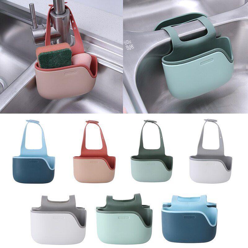 Holder Adjustable Sink Soap Sponge Drain Faucet Sink Kitchen Accessories Tools