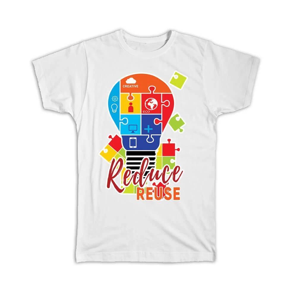 Gift T-Shirt : Eco Lamp Earth Ecology Ecological Sustainable Sustainability L