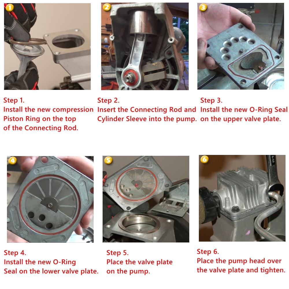 K-0650 Air Compressor Cylinder Sleeve ,  Cable Air Compressor Service Kits For Craftsman Devilbiss Porter Cable Air Compressor