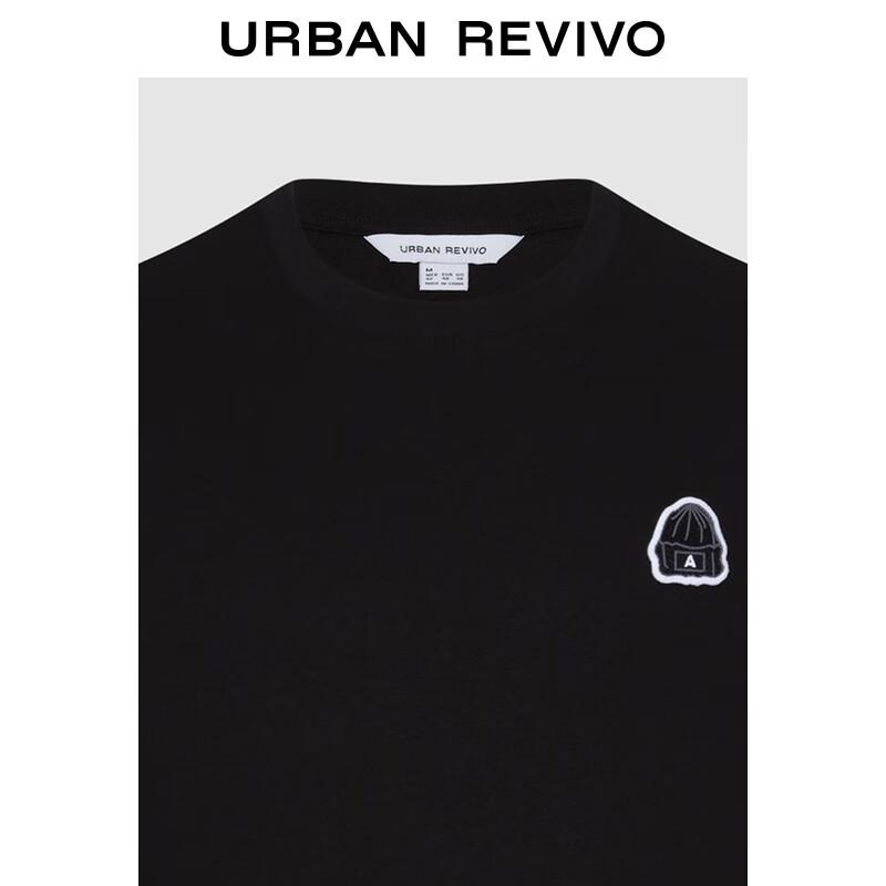 UR Men's 2025 Autumn Embroidered Loose Short Sleeve T-Shirt