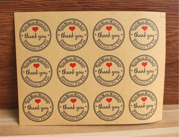 10 Sheets Adhesive Baking Seal Sticker for Christmas Party Favor Gift Bag Candy Box Decor Simple Blessing Words Gilding Sticker