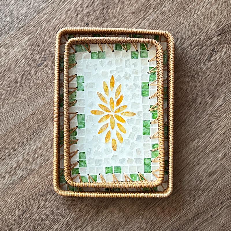 Decorative Storage Basket Tray Set