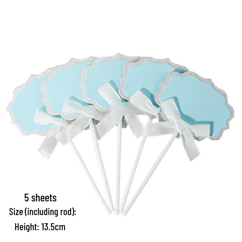 50-Piece Blank Insert Cards for Cake Decorations and Celebrations