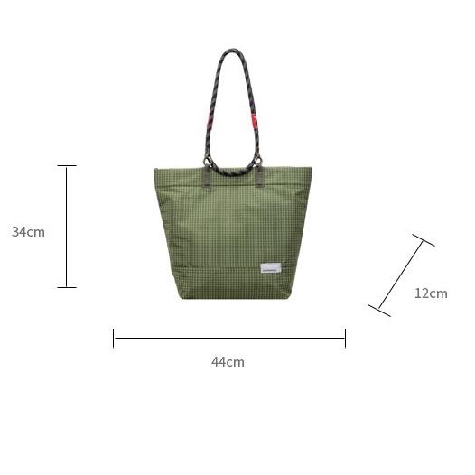 Light Luxury Climbing Outdoor Rope Shoulder Strap Black Checked Oxford Cloth Shoulder Bag