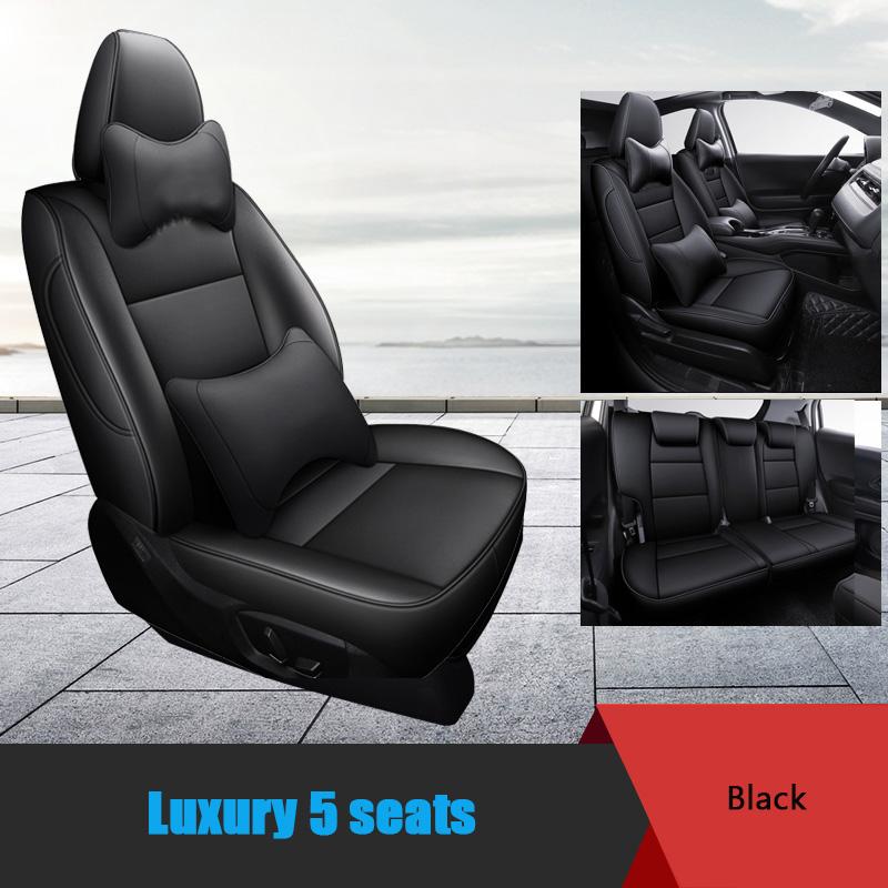 Car Special Seat Cover For Honda XR-V HRV Vezel 2014-2026 Luxurious Waterproof Leather Seat Cushion Protector Covers-Auto Parts