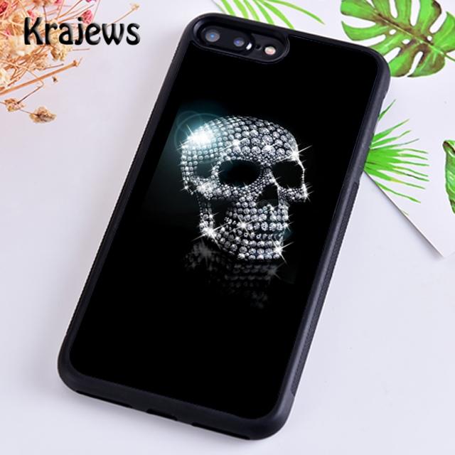DIAMOND SKULL Phone Case Cover For iPhone 17 Air 16 15 14 plus 12 13 pro max coque Shell Fundas