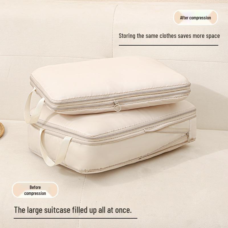 Portable Travel Clothes Compression Organizer Bag