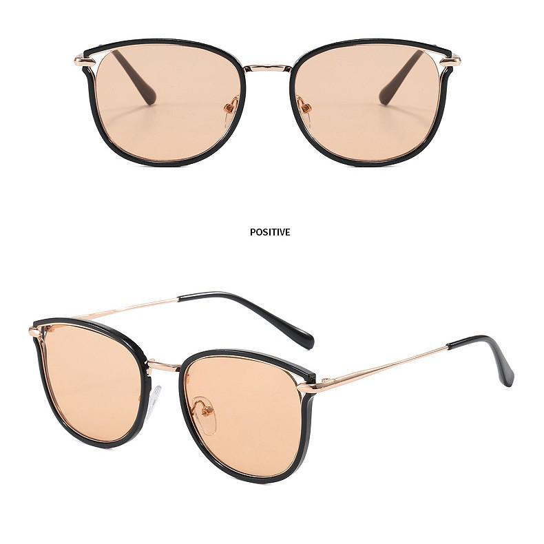 2025 Cat-Eye Metal Sunglasses: Trendy Unisex Large Frame, European & American Street Style (Model 9441)