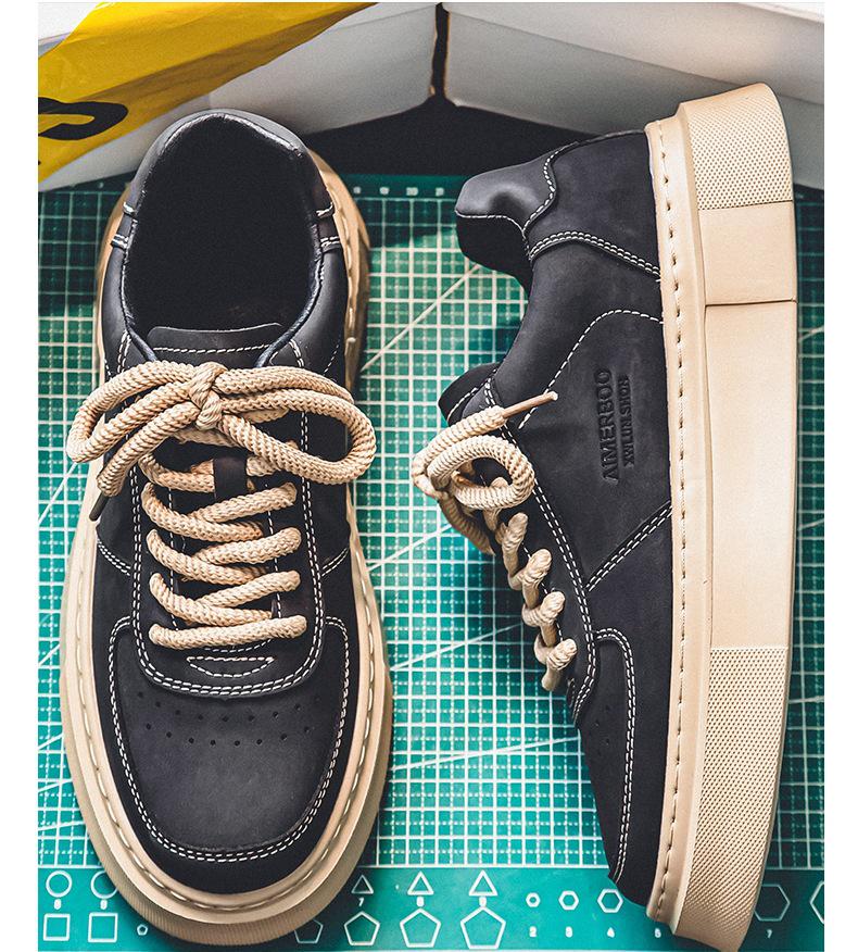 Men's Non-Slip Summer Skateboard Shoes - Wear-Resistant, Thick-Soled Sports Shoes for Teens (2024)