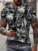 Unisex's Clothing Skeleton Graphic Print T-shirt Oversized T Shirt Unisex Summer Spring Oversized Punk Style Short Sleeve Outdoor Top