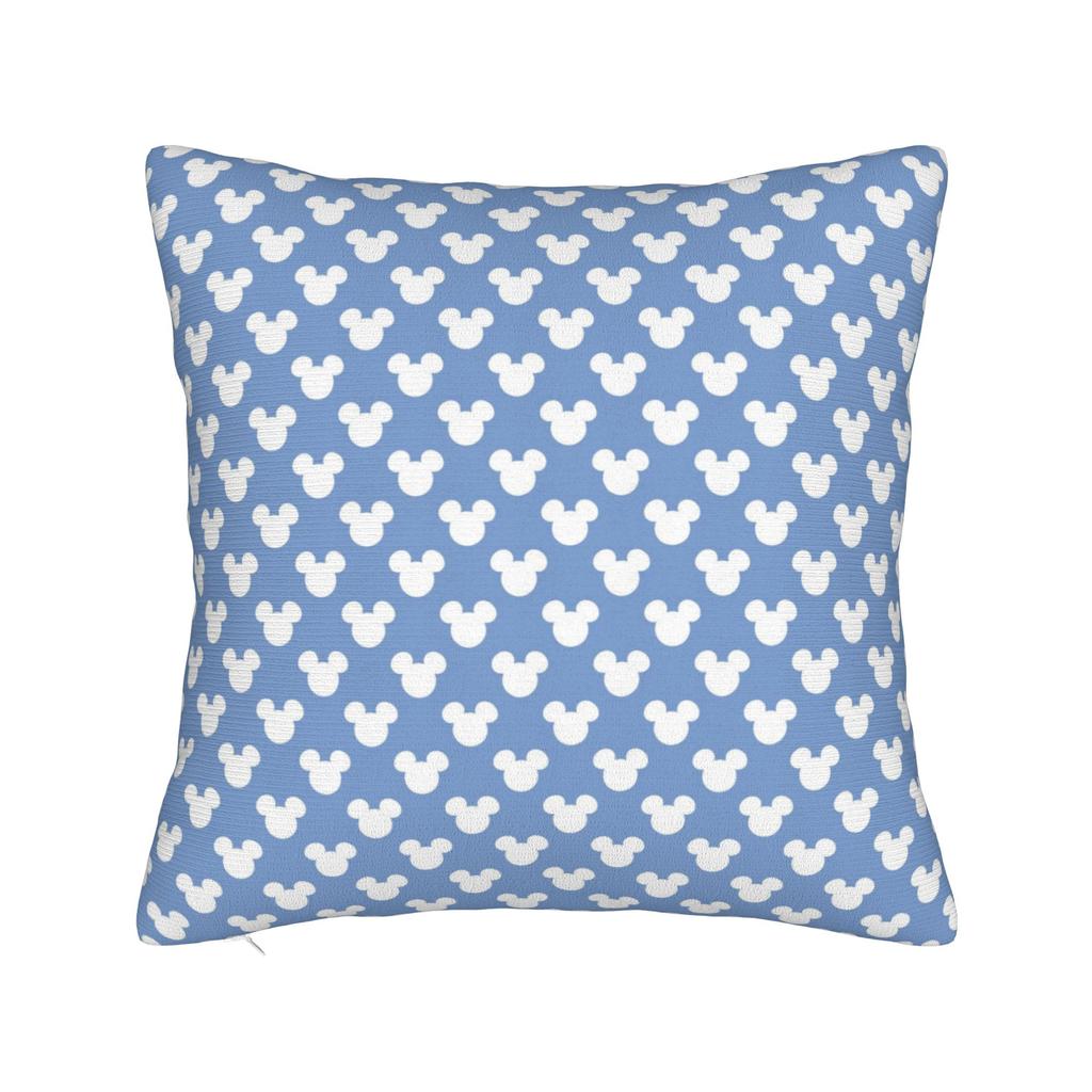 Mickey and Minnie Mouse Pillowcase Polyester Cushion Cover Gift Cute Cartoon Throw Pillow Case Cover Seater Zippered 45*45cm