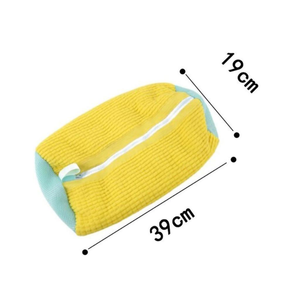 Durable Shoe Washing Machine Bag for All Shoe Types-Yellow Blue Grey ,Ideal for Sneakers and Casual Shoes,Laundry Wash Bag