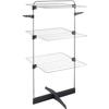 Metaltex 3-tier Drying Rack Thunder - 22 M - Silver