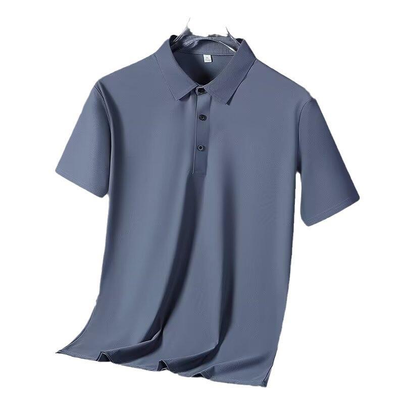 Men's Quick-Dry Ice Silk Stretch Polo T-Shirt