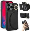 For iPhone 16 Pro Max Case RFID Blocking Wallet Kickstand Leather+TPU Phone Cover
