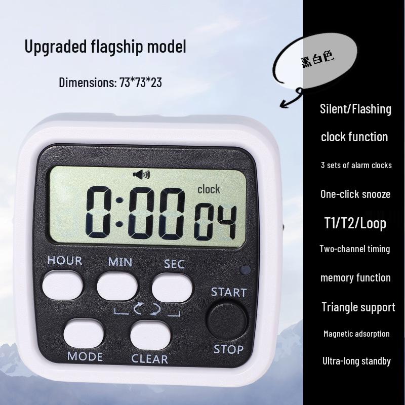 Multi-Functional Large Screen Timer: Kitchen Countdown, Bedroom Reminder, Alarm Clock.