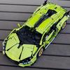 Non-Toxic 1690-Piece Sports Car Building Set Green Abs Living Room Bedroom Decor