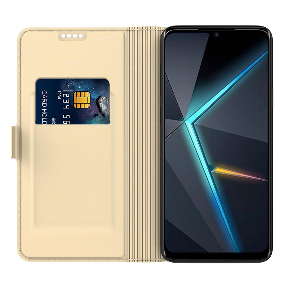 

For ZTE nubia Redmagic 10 Air 5G Case Shockproof TPU Inner Shell Leather Phone Cover Card Slot Black