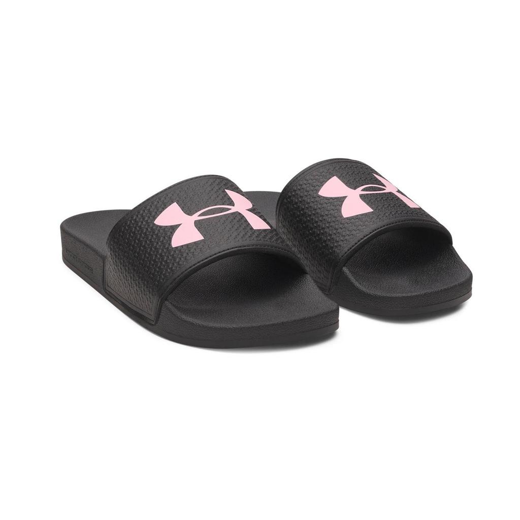 Under Armour Women's UA ARMR Slide Black White Slides 6007532-003