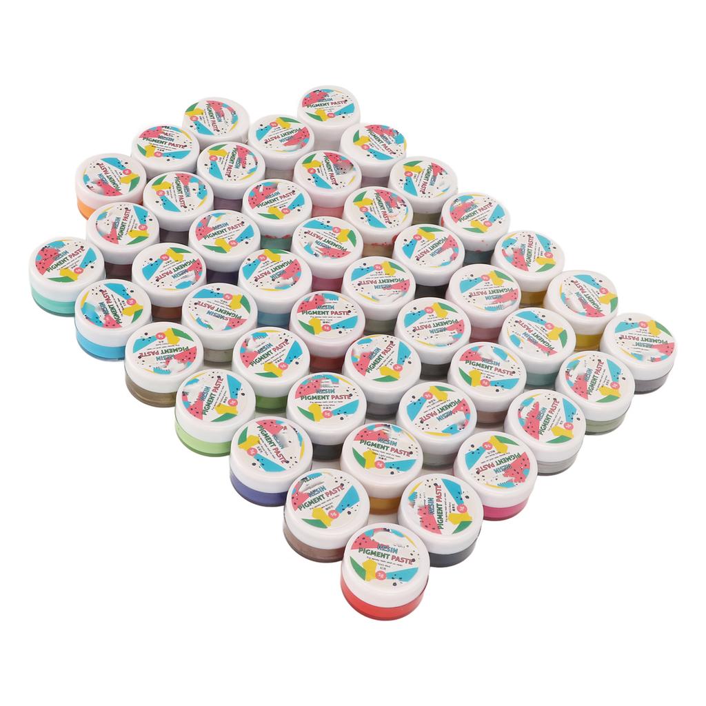 45pcs Epoxy Resin Pigment Paste 45 Colors High Concentration Oil Based Pigment Paste for DIY Epoxy Resin UV Drip Glue