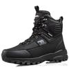 Men Snow Boots Waterproof Non Slip Plush Thick Warm Cold Resistant Rotating Buttons Winter Outdoor
