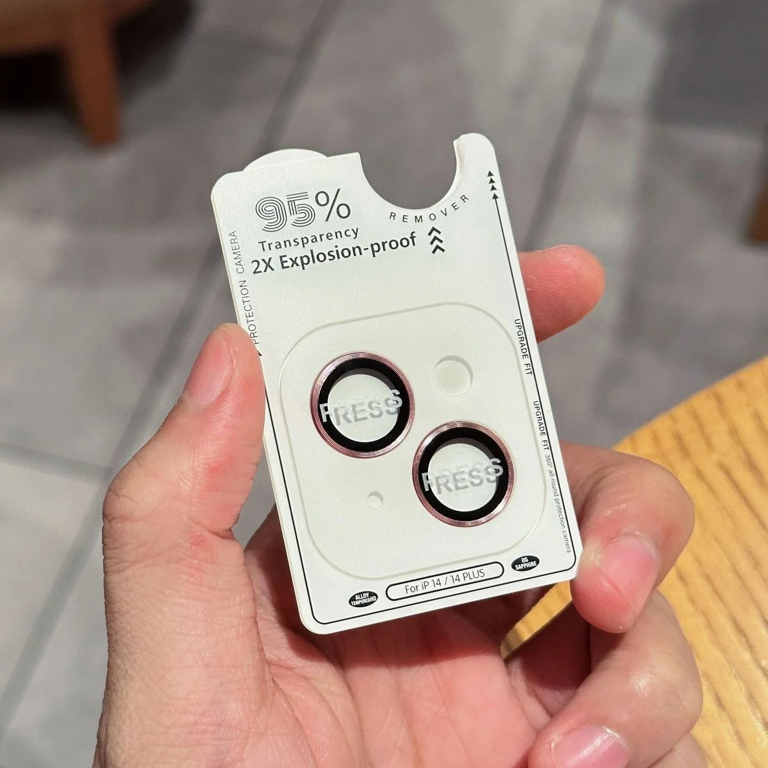 

HD 9H Металлическое стекло для линзы камеры для iPhone 17 16 15 14 Pro Max Plus Сплавной протектор камеры Пленка для задней линзы Крышка с позиционером For iPhone 15 (2Pcs)&Tempered Glass фиолетовый