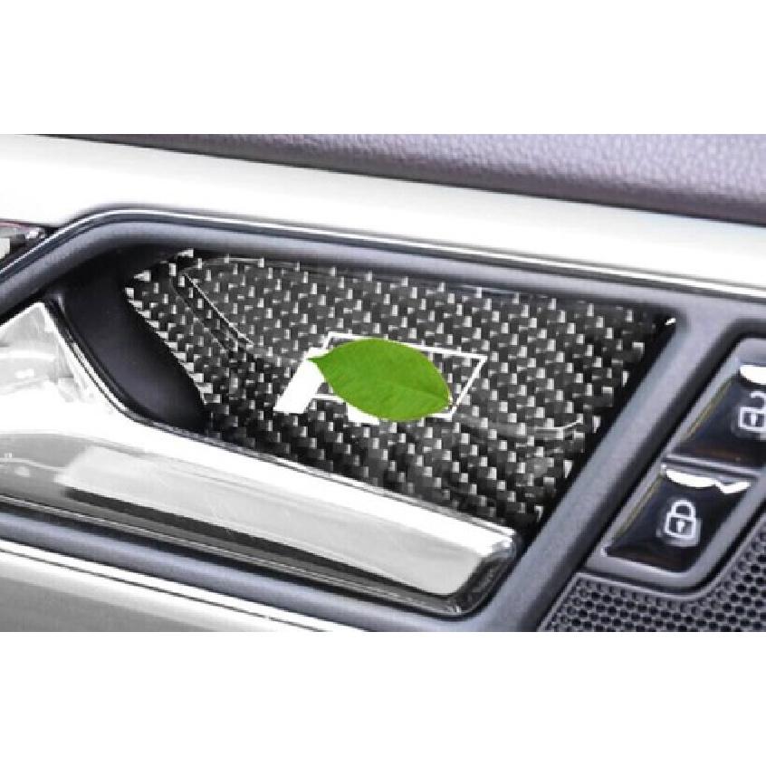 For Volkswagen Atlas 2018- Real Carbon Fiber Inner Door Bowl Cover Trim 4PCS