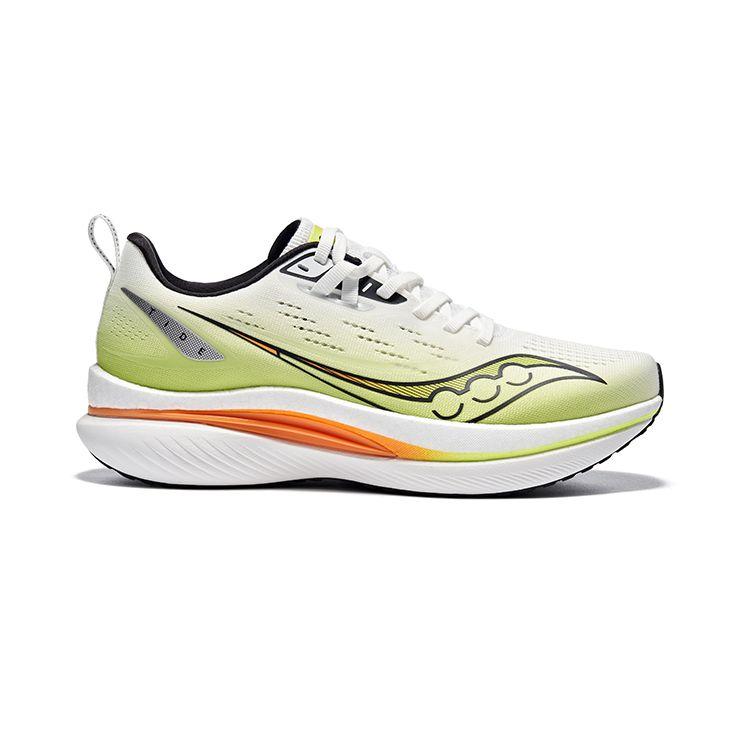 SAUCONY Tide Lightweight Comfortable Slip-Resistant Durable Low-Top Training Running Shoes Men Sneaker White Black Yellow S28195-11
