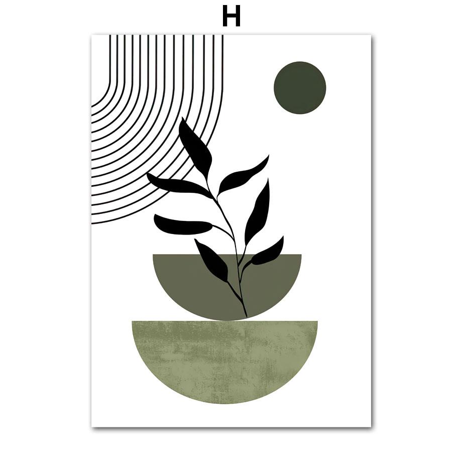 

Золотая ваза с изображением растения, силуэт лебедя, абстрактные постеры и принты, холст, живопись, скандинавские настенные художественные картины для декора гостиной 21X30cm No Frame