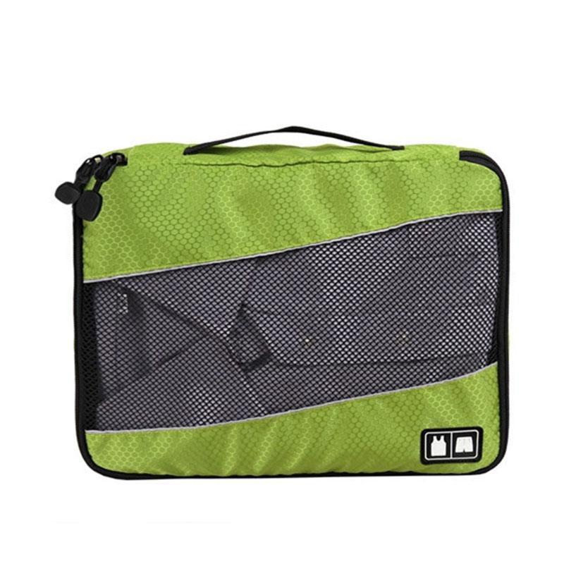 3 Pièces/Ensemble Cubes de Rangement pour Vêtements Sac de Voyage pour Chemises Pantalons Sacs à Vêtements Organisateurs de Bagages Trousse de Toilette